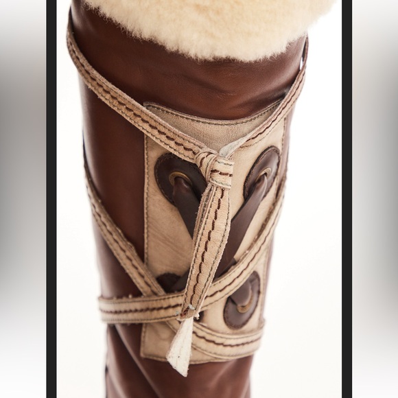 70’s leather and shearling winter boots - Picture 7 of 9